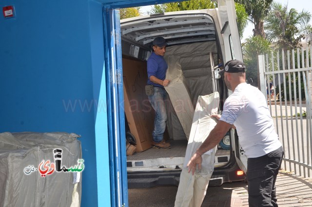  كفرقاسم - فيديو : الرئيس عادل بدير يُمد الاسود القسماوية   بالدفعة الرابعة من المعدات الرياضية وارضية جديدة للجودو